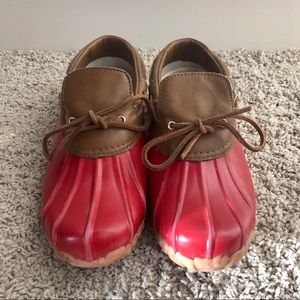 Size 8 Red Sporto Duck Boots